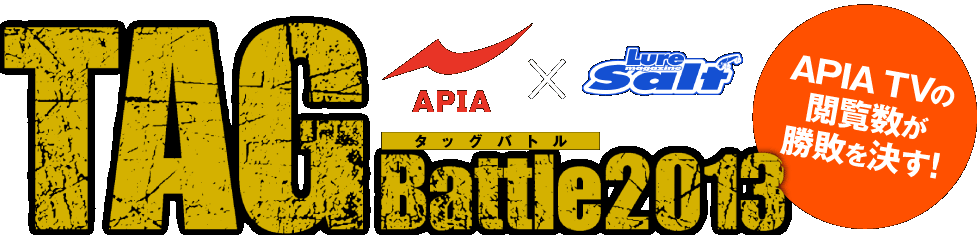 ［APIA × Lure Magazine Salt 連動企画 TAG Battle 2013］APIA TVの閲覧数が勝敗を決す！